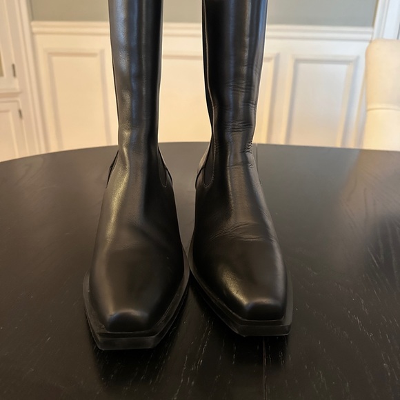 Stuart Weitzman Miley Western Inspired Boot - Black 7.5 - Picture 15 of 16